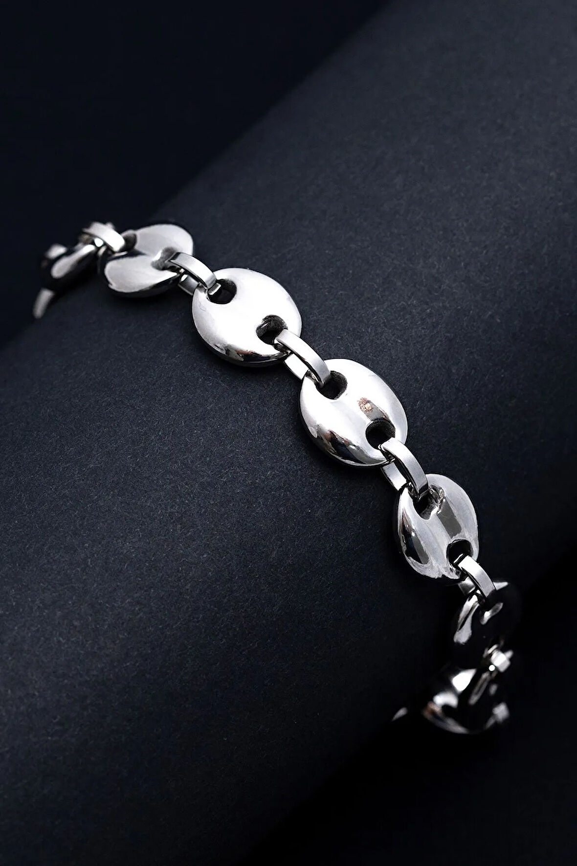 Erkek Çelik Bileklik - 11.5 mm Gemici Model Kalın Erkek Bileklik