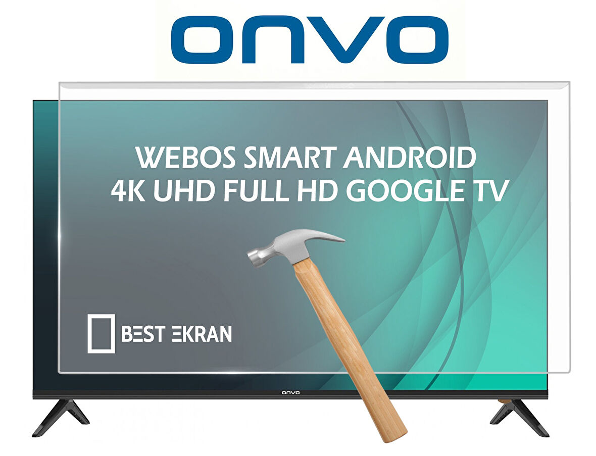 ONVO 75OVF9001UQ TV EKRAN KORUYUCU - Onvo 75" inç 190 Ekran QLED Şeffaf Koruma paneli