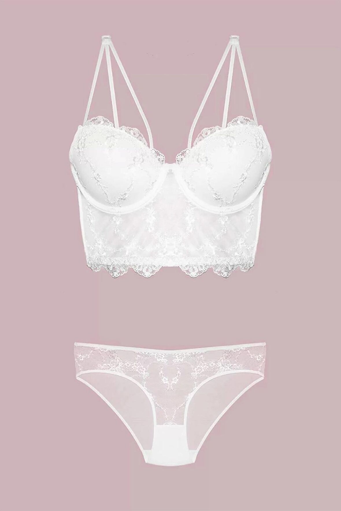 Nurteks Destekli Ekru Sütyen Takımı 4491