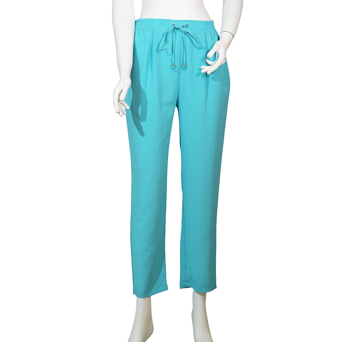 Kadın Lastikli Boru Paça Pantolon 45053