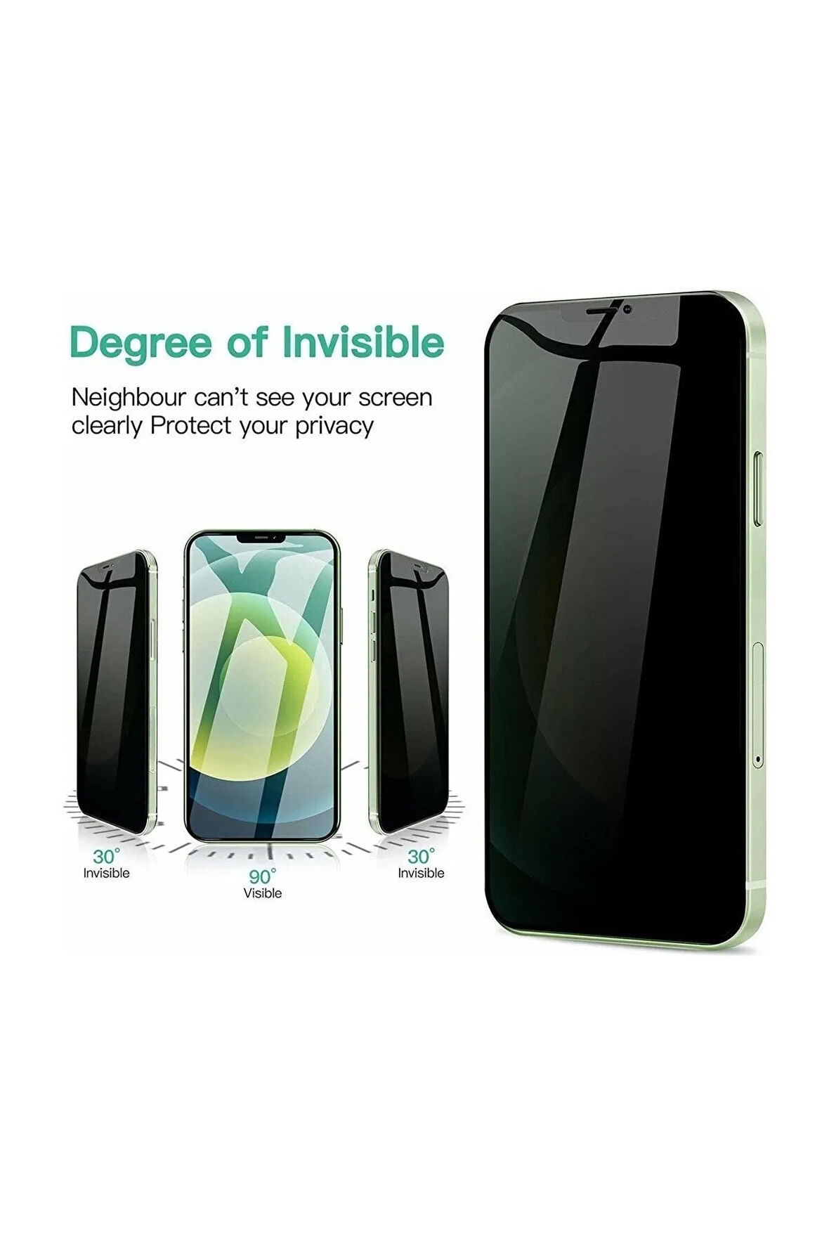 Iphone 12 Pro Max Tam Kaplayan Hayalet Nano Ekran Koruyucu Cam - Ultra Ince K2