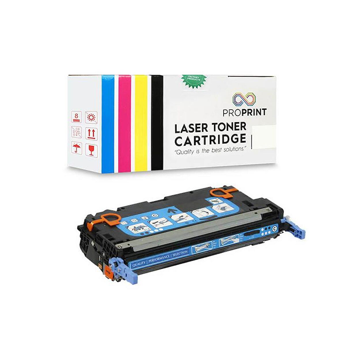 HP 503A-Q7581a 6.000 Sayfa Mavi Muadil Toner-CP3505n-CP3505dn