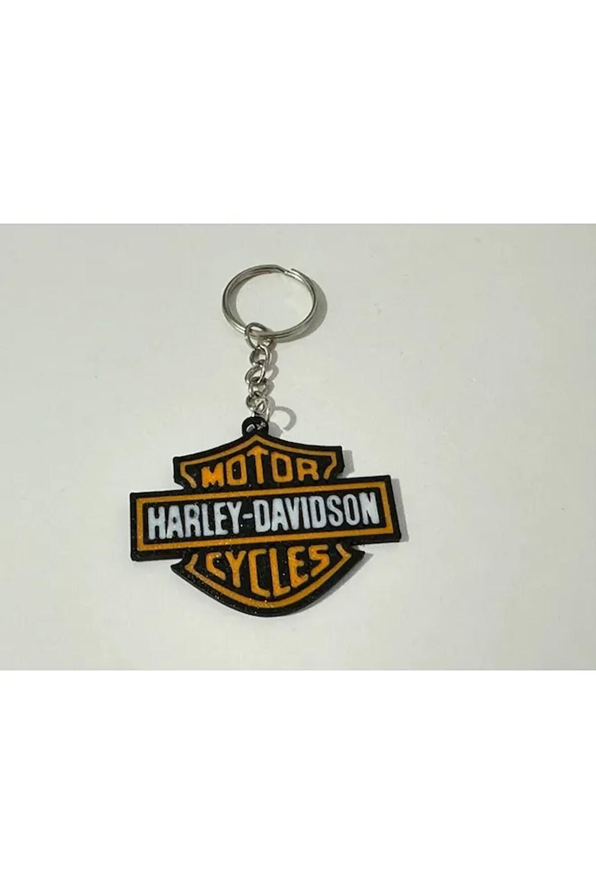 Harley Davidson Logo Renkli Anahtarlık