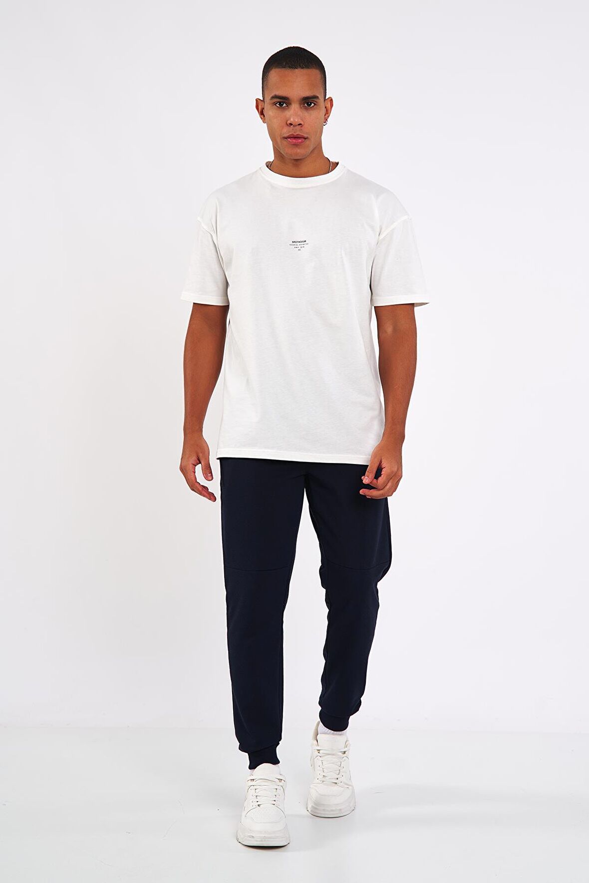 METALIC Erkek Gri Paçası Lastikli Eşofman Altı MTLC044 