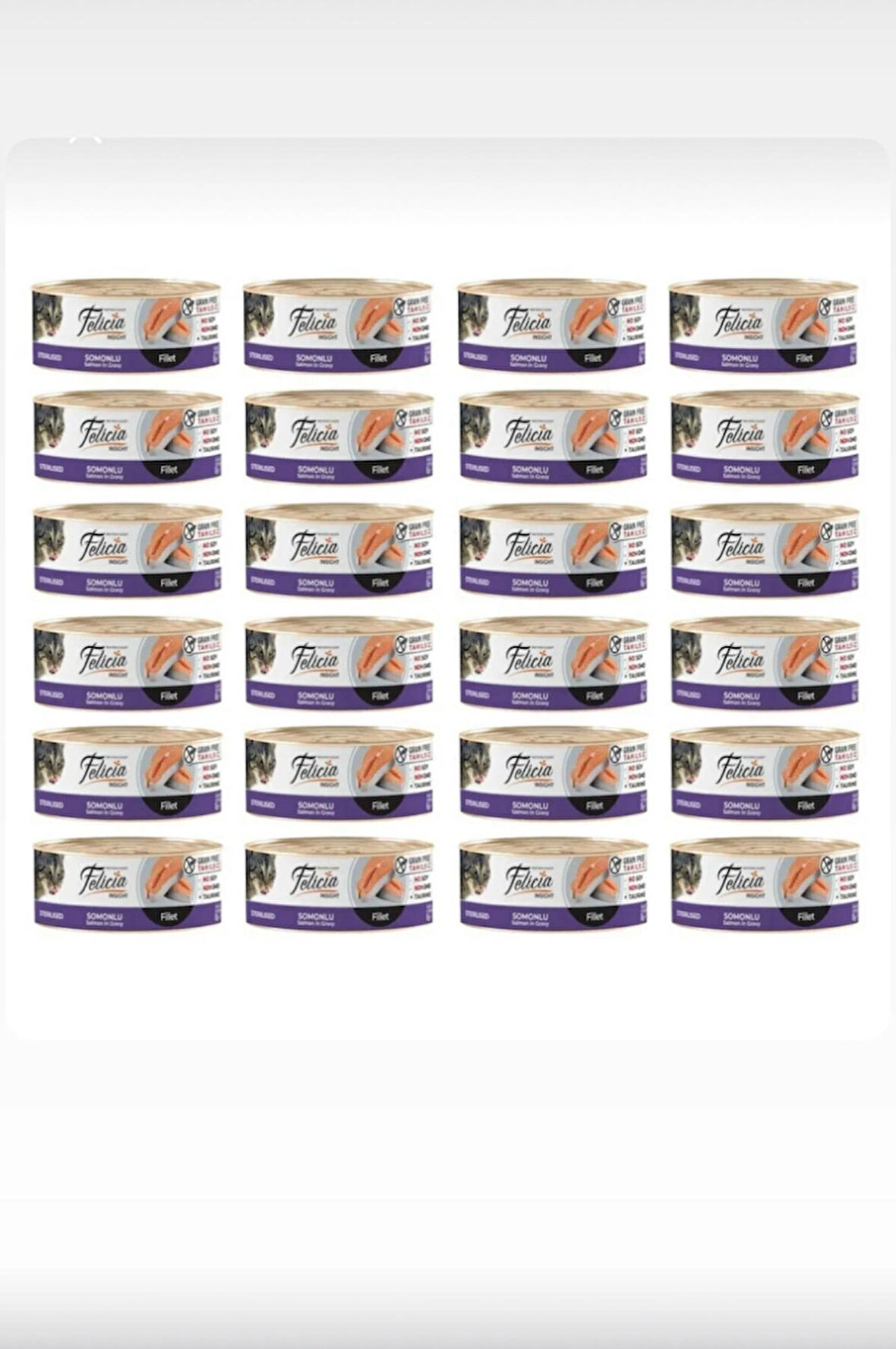 Felicia Kısırlaştırılmış Somonlu Kedi Konservesi 85 G X 24 Adet SK:2026