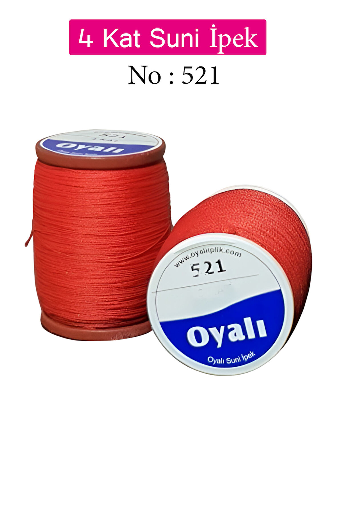 Oyalı 4 Kat Suni İpek İplik İğne Oyası Boncuk İpi Tığ Oyası No:521