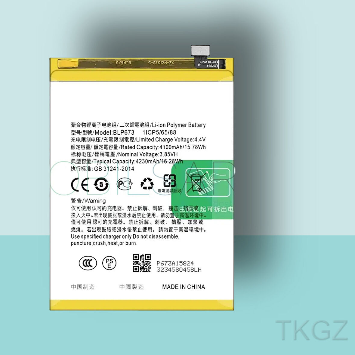 Tkgz - OPPO A5S - BLP-673 - Batarya Pil Orijinal Sıfır