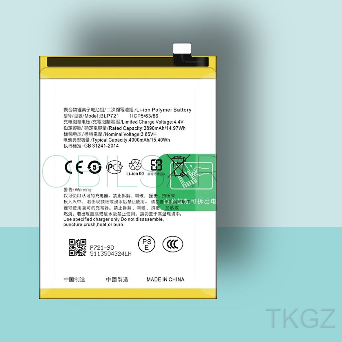 Tkgz - OPPO REALME C2 - BLP-721 - Batarya Pil Orijinal Sıfır