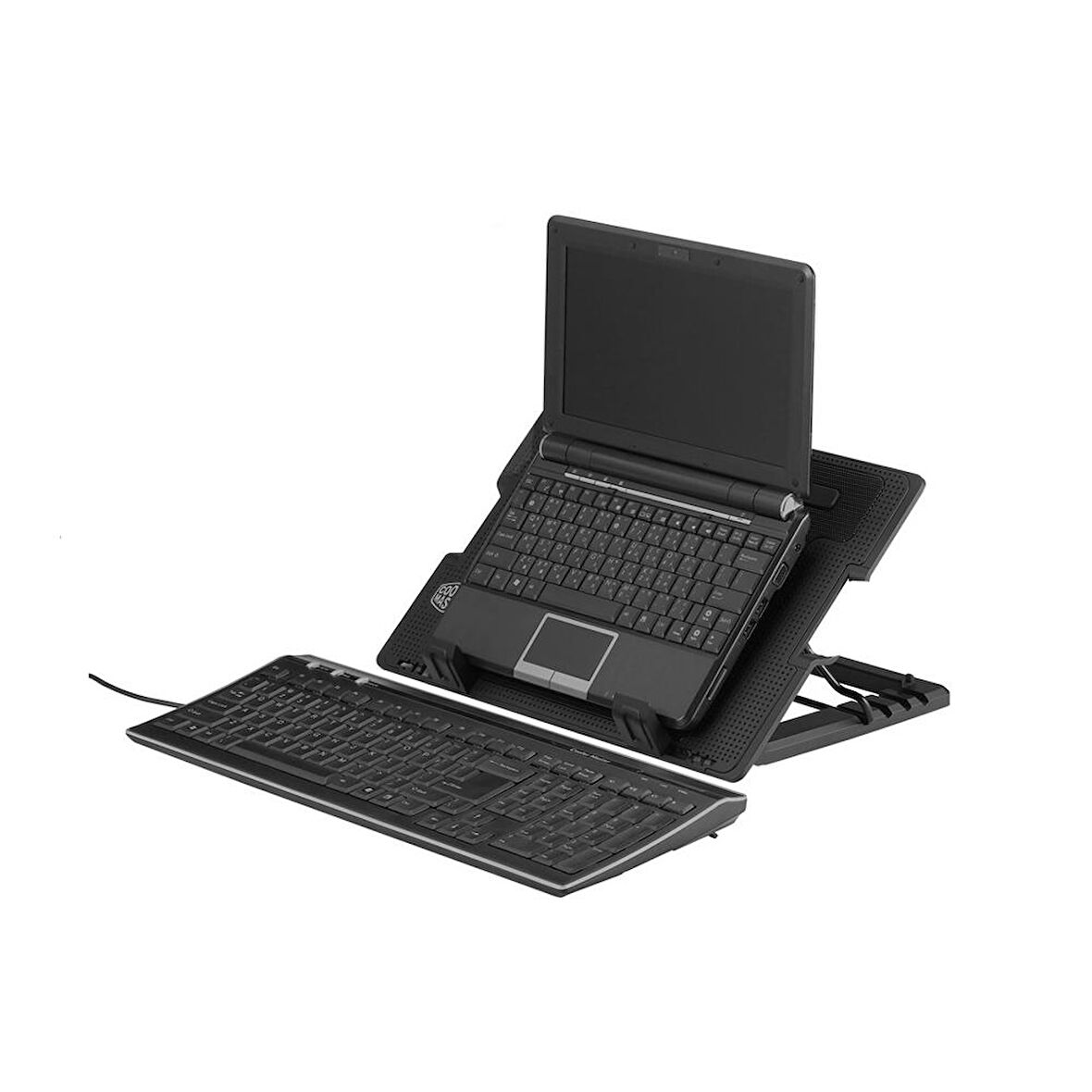 Ergostand Yükseklik Ayarlı 14 CM Fan Led`li Notebook Soğutucu