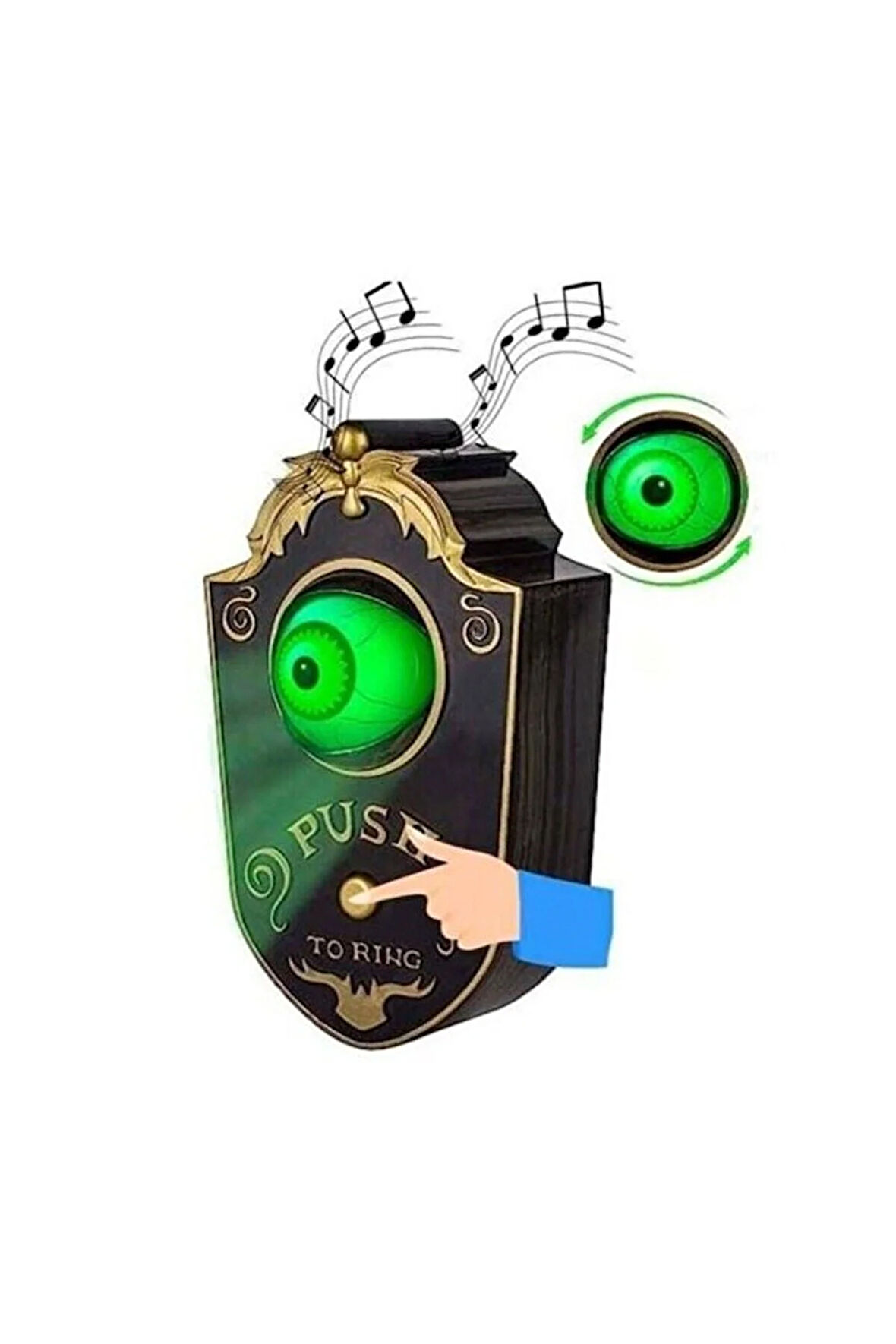 HALLOWEEN TEK GÖZ KAPI ZİLİ IŞIK+SES+HAREKET