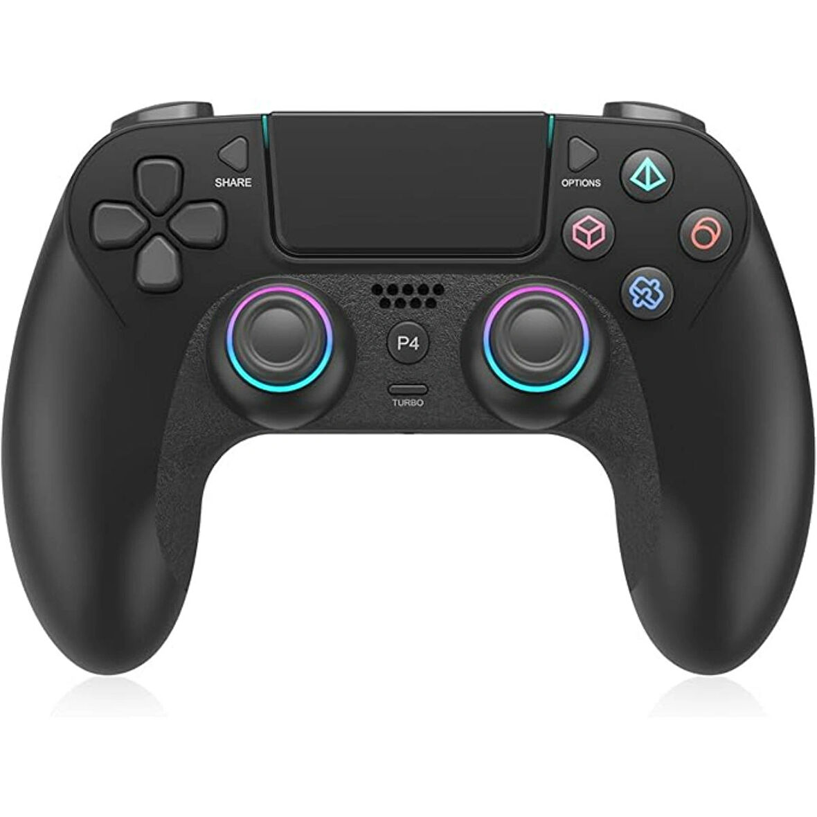 Ozmik PS4 için kablosuz kol PS4/Pro/Slim/PC ile uyumlu çift titreşimli/dokunmatik panel Android-İos 
