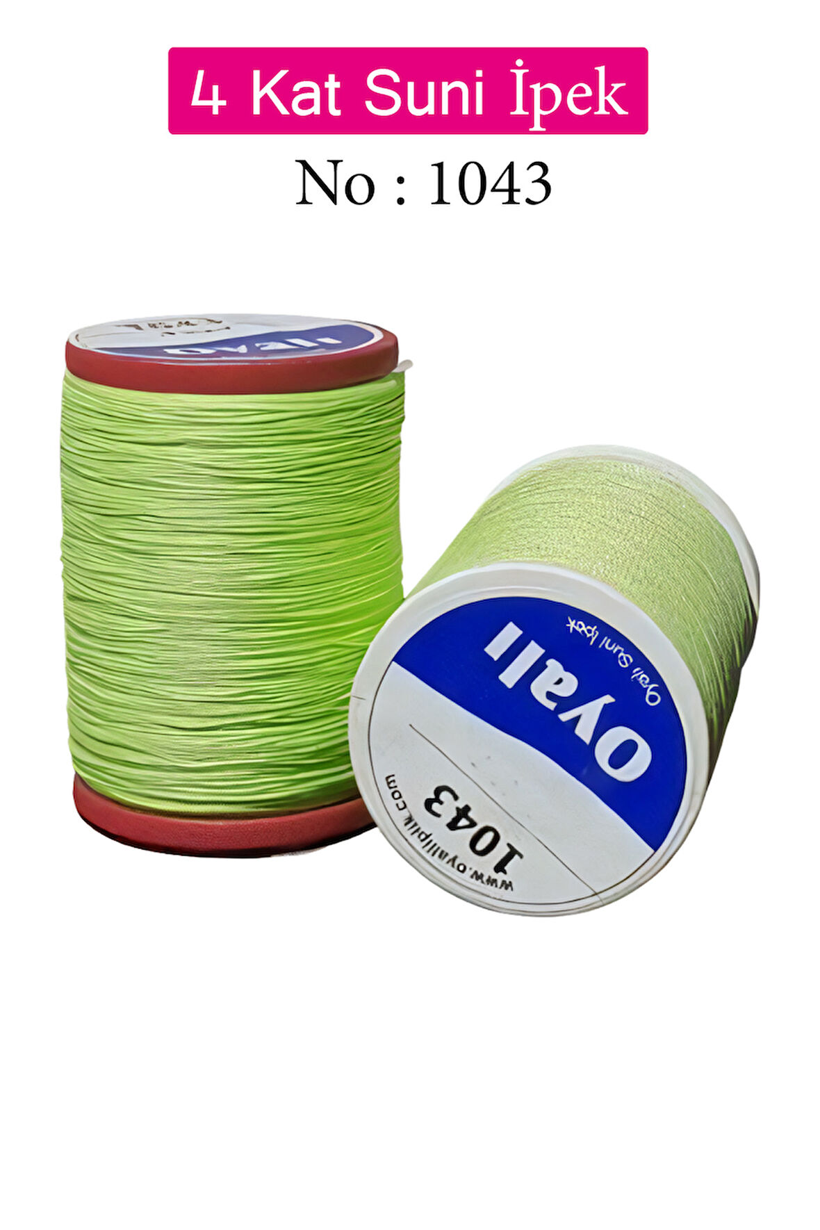 Oyalı 4 Kat Suni İpek İplik İğne Oyası Boncuk İpi Tığ Oyası No:1043