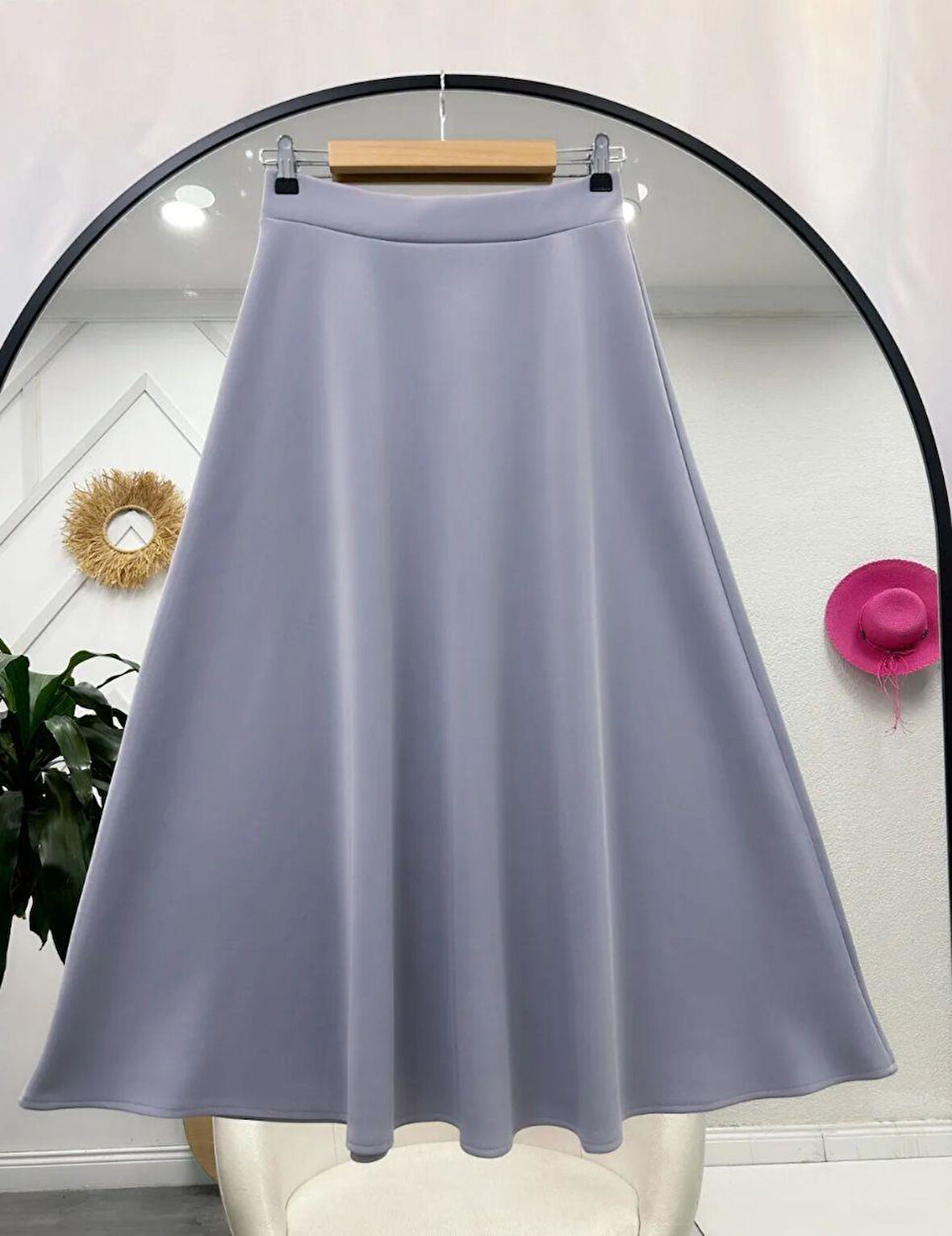 Kadın yeni model scuba kumaş etek 64445