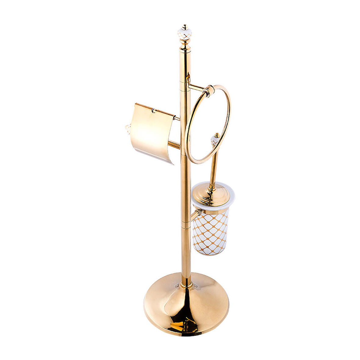 Pure Geo.Beyaz Al./Pvd Gold 3Lü Ayaklı takım Aks-109