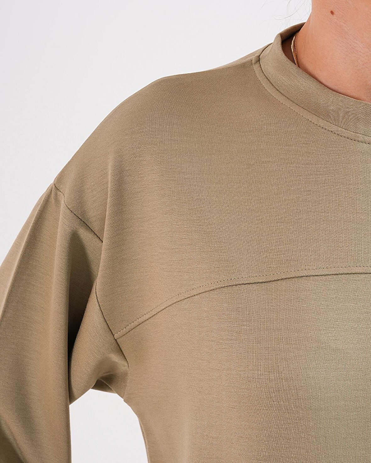 Modal Kumaş Sweatshirt Cepli Eşofman Takımı