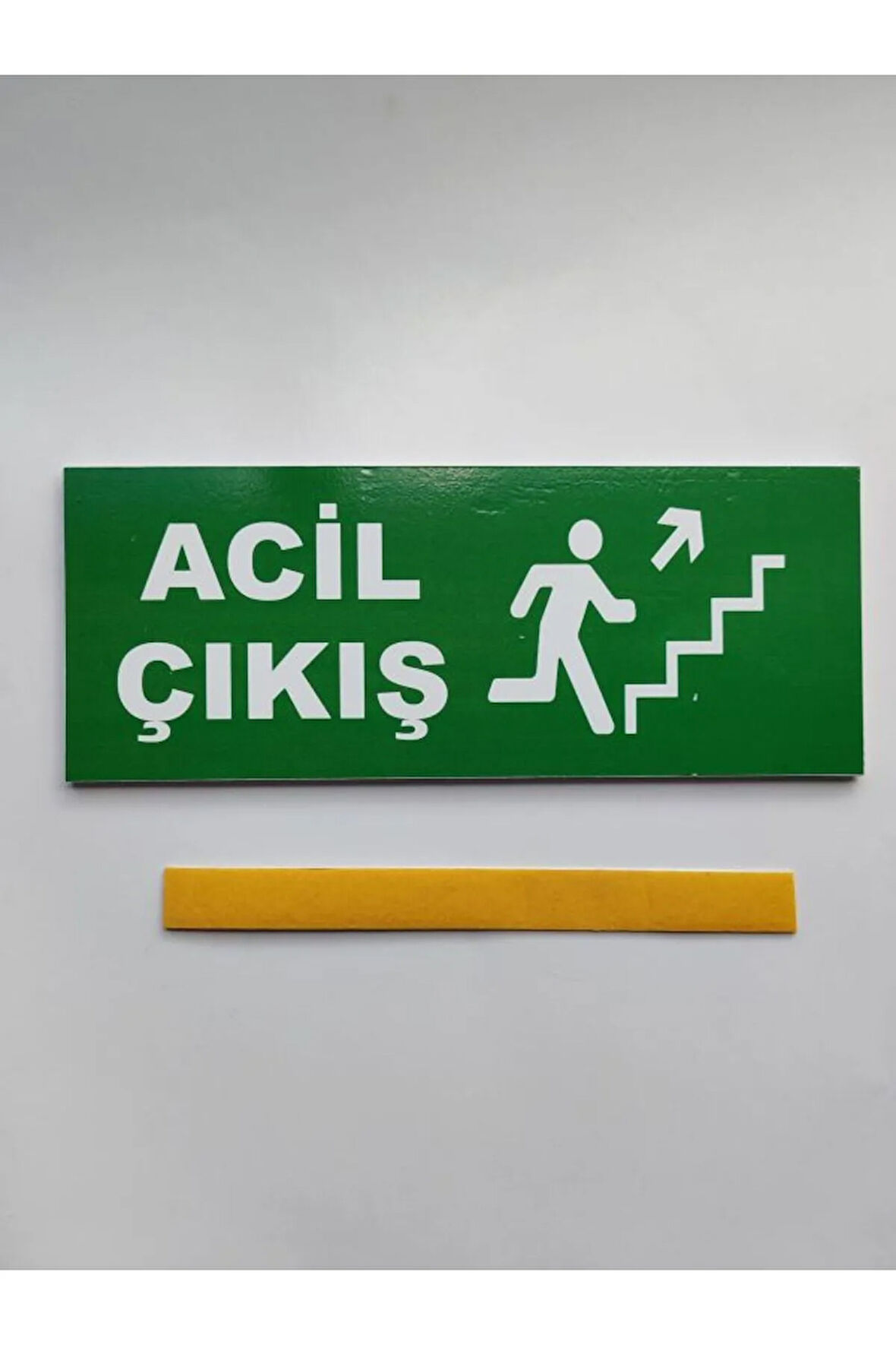 Acil Çıkış Tabelası Merdiven Sağ Yukari