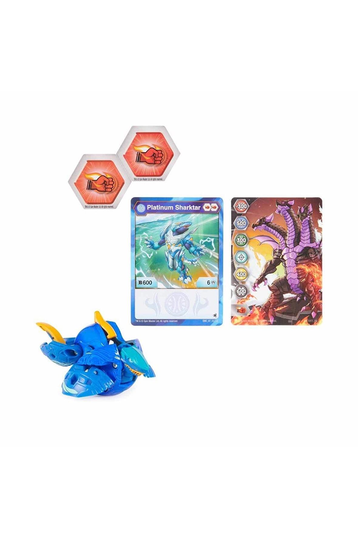 Bakugan Legends Platinum Serisi - Sharktar Oyuncak Bakugan Figür Bakugan Köpek Balığı Figür