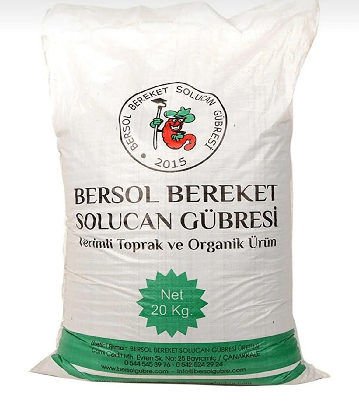 Bersol Bereket Solucan Gübresi Bersol ® %100 Organik Solucan Gübresi 20 Kg