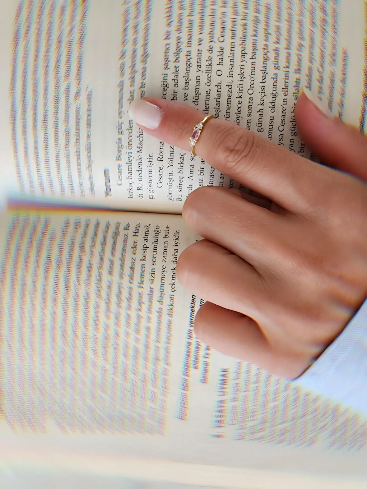 Zirkon Taşlı Eklem Kıkırdak Kemik Ayarlanabilir Model Pembe Altın  Renkli Yüzük