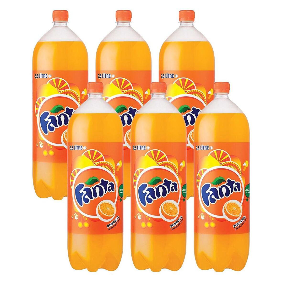 Fanta Portakal 2,5 Litre 6 lı