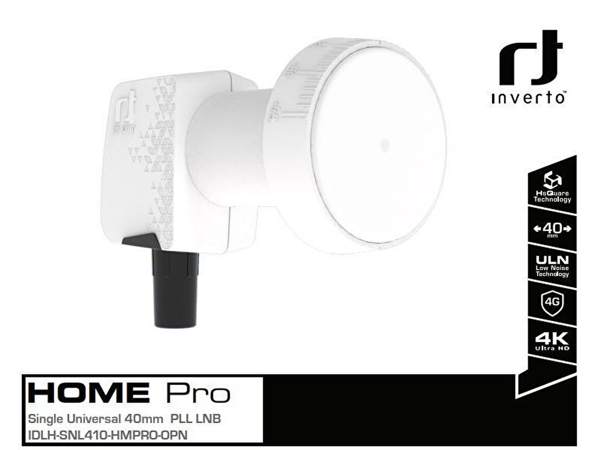 Inverto Home Pro ULN Single LNB Full HD 4K Uyumlu