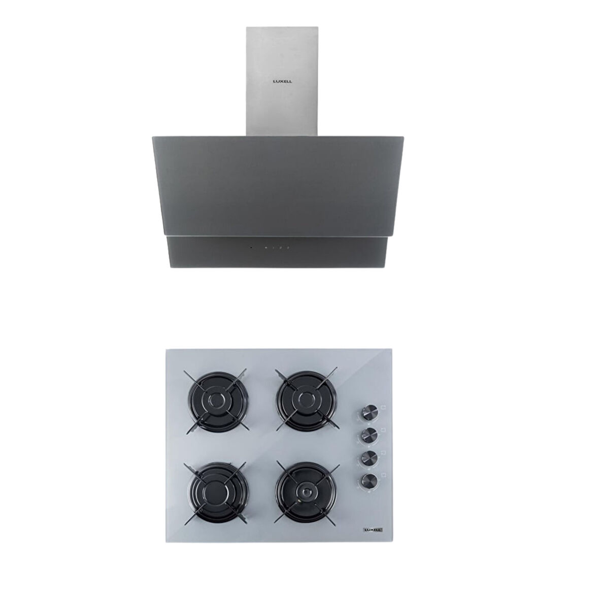LUXELL 2 Lİ GRİ CAM SET (DAVLUMBAZ-OCAK)