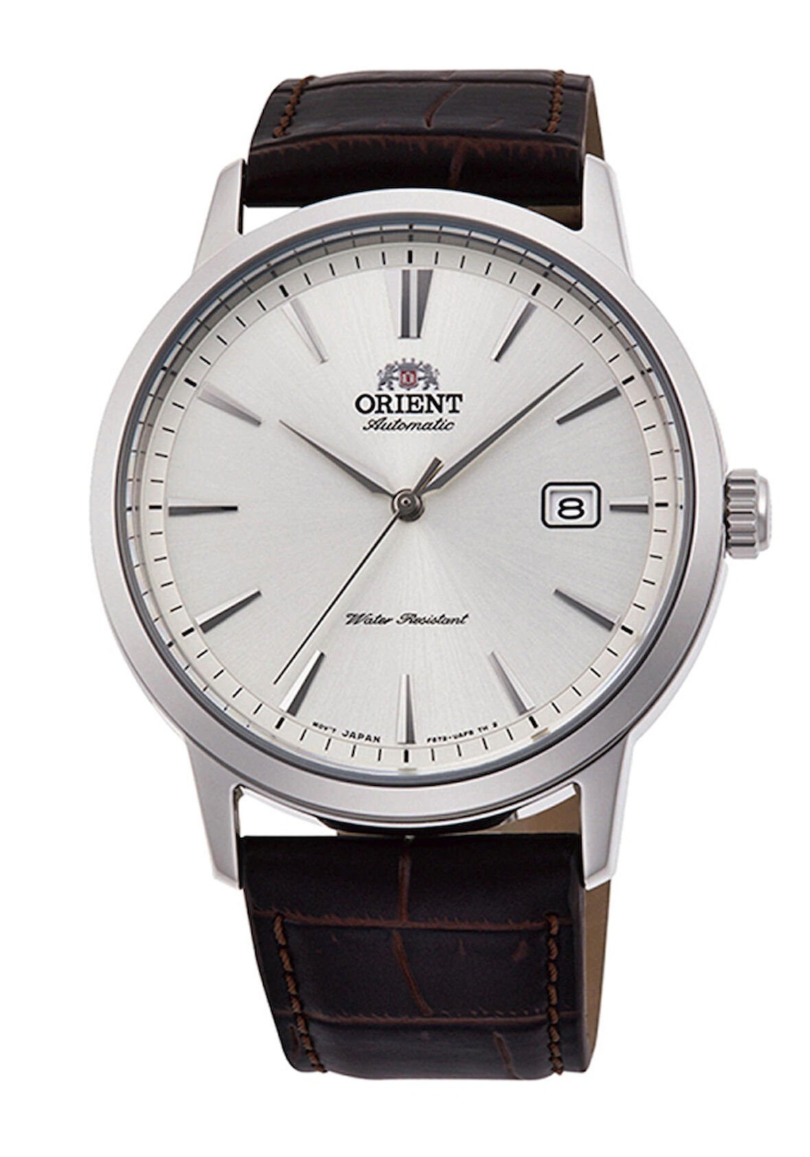 Orient RA-AC0F07S30B Kurmalı Otomatik Siyah Deri Kayışlı Beyaz Kadran 42 mm Erkek Kol Saati
