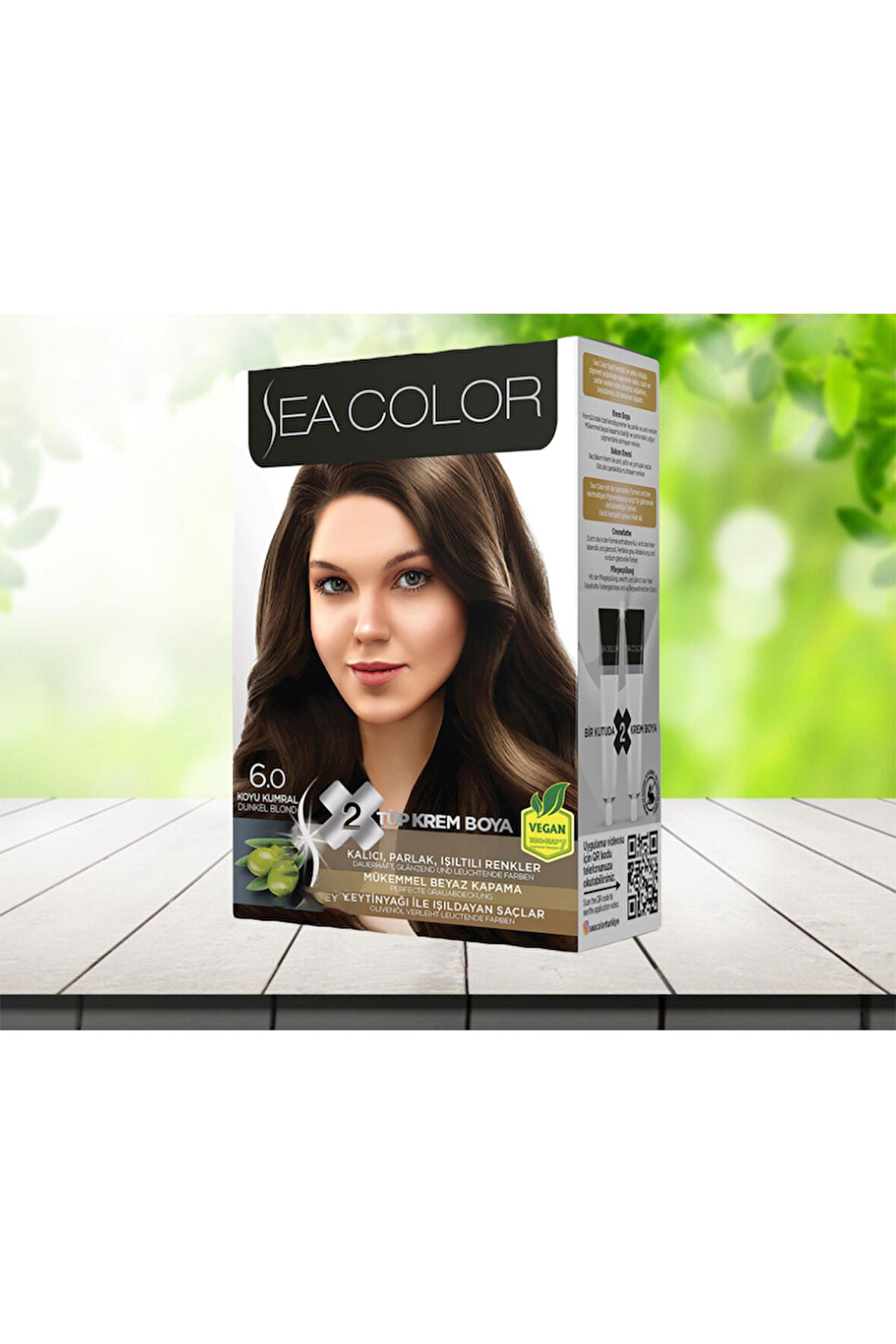 2li Krem Saç Boyası 6/0 Koyu Kumral 1 Adet