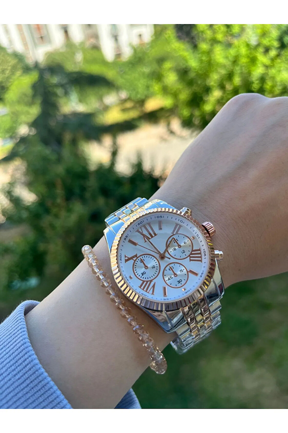 Gümüş Rose Kol Saati Unisex