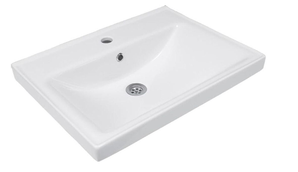 KAREN BANYO SKY 60 CM, DOLAP UYUMLU SERAMİK LAVABO 