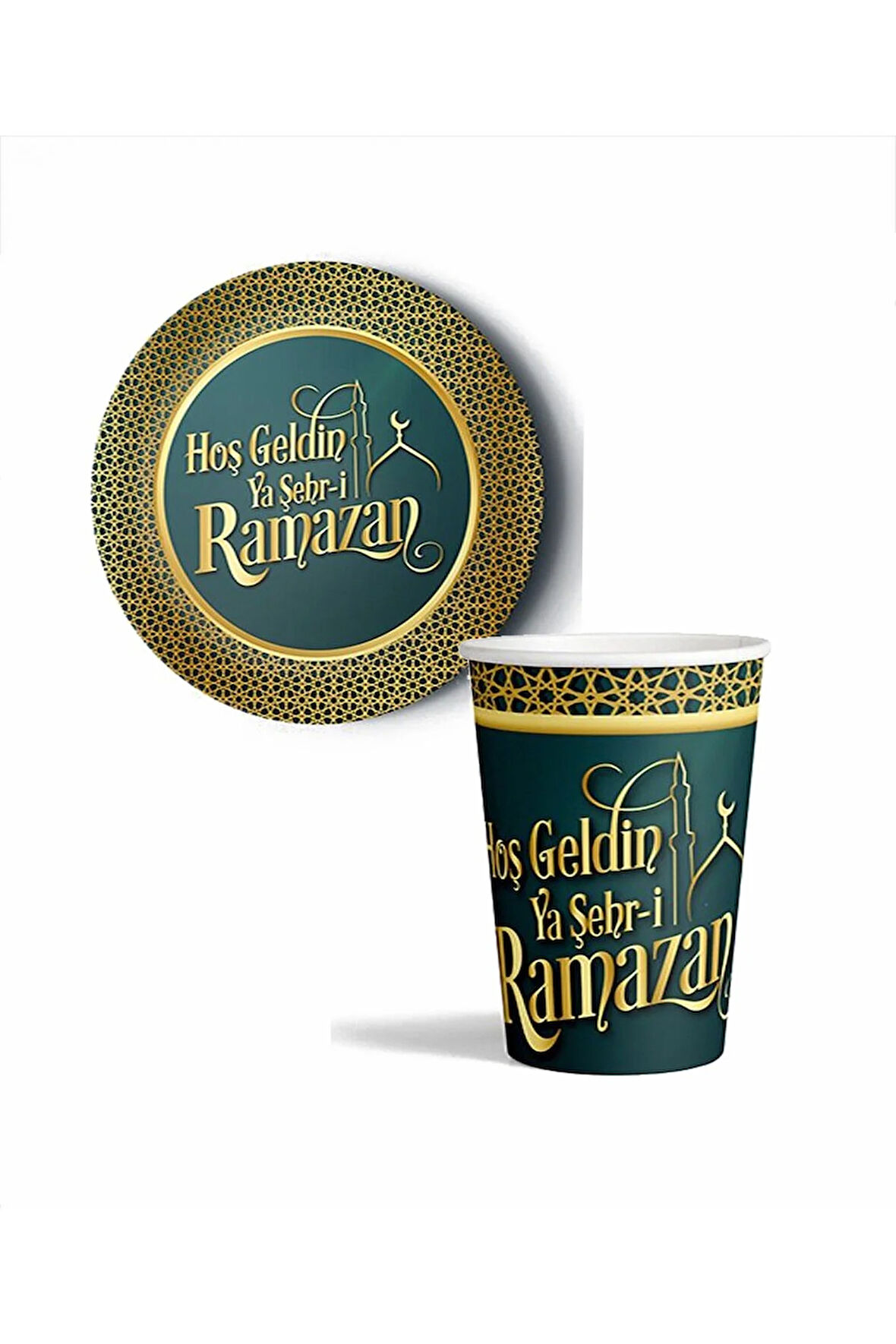 Hoş Geldin Ramazan Tabak Bardak Seti Y07