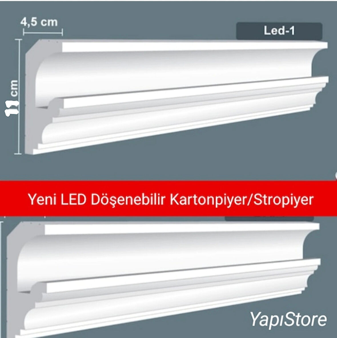 STROPİYER LED KARTONPİYER 20 MT