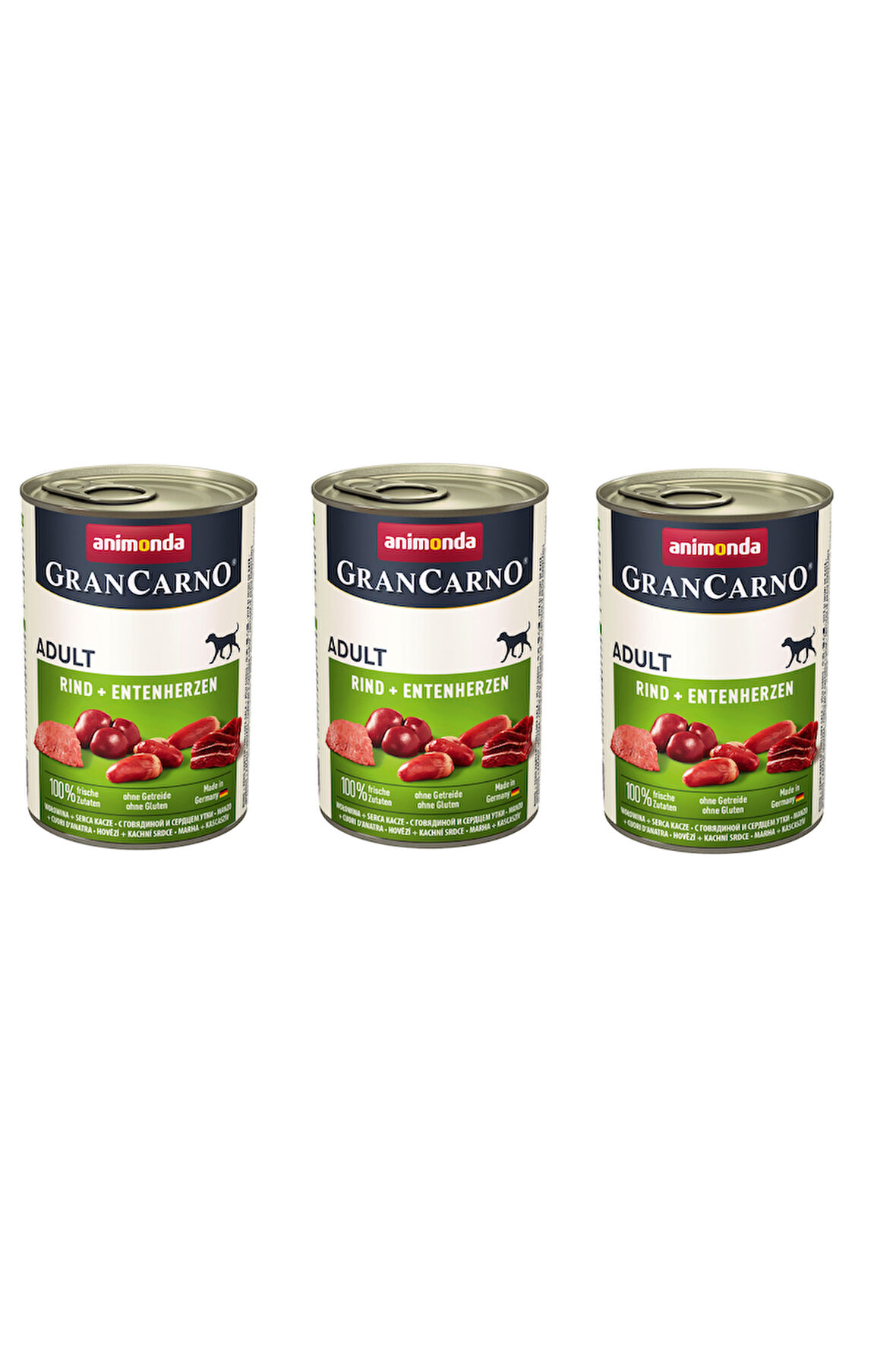 Animonda Gran Carno Sığır ve Ördekli Köpek Konserve 400 Gr. X 3 Adet