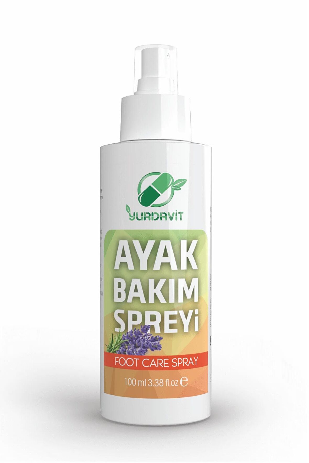 Yurdavit Ayak Bakım Spreyi 100 Ml Lavanta Kokulu Foot Care Spray Lavender Scent