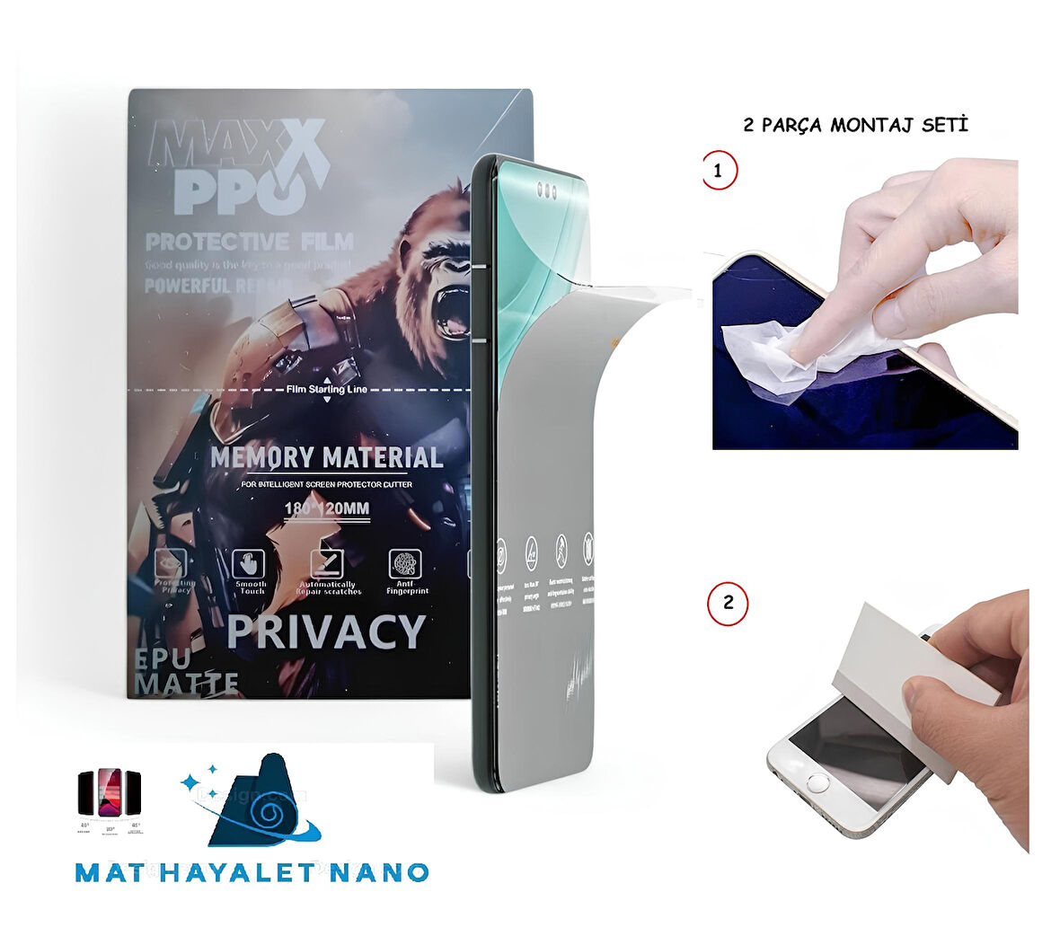 Google Pixel 8 PRO NANO Ekran Koruyucu Esnek ULTRA İnce - MAXXPRO - MAT HAYALET