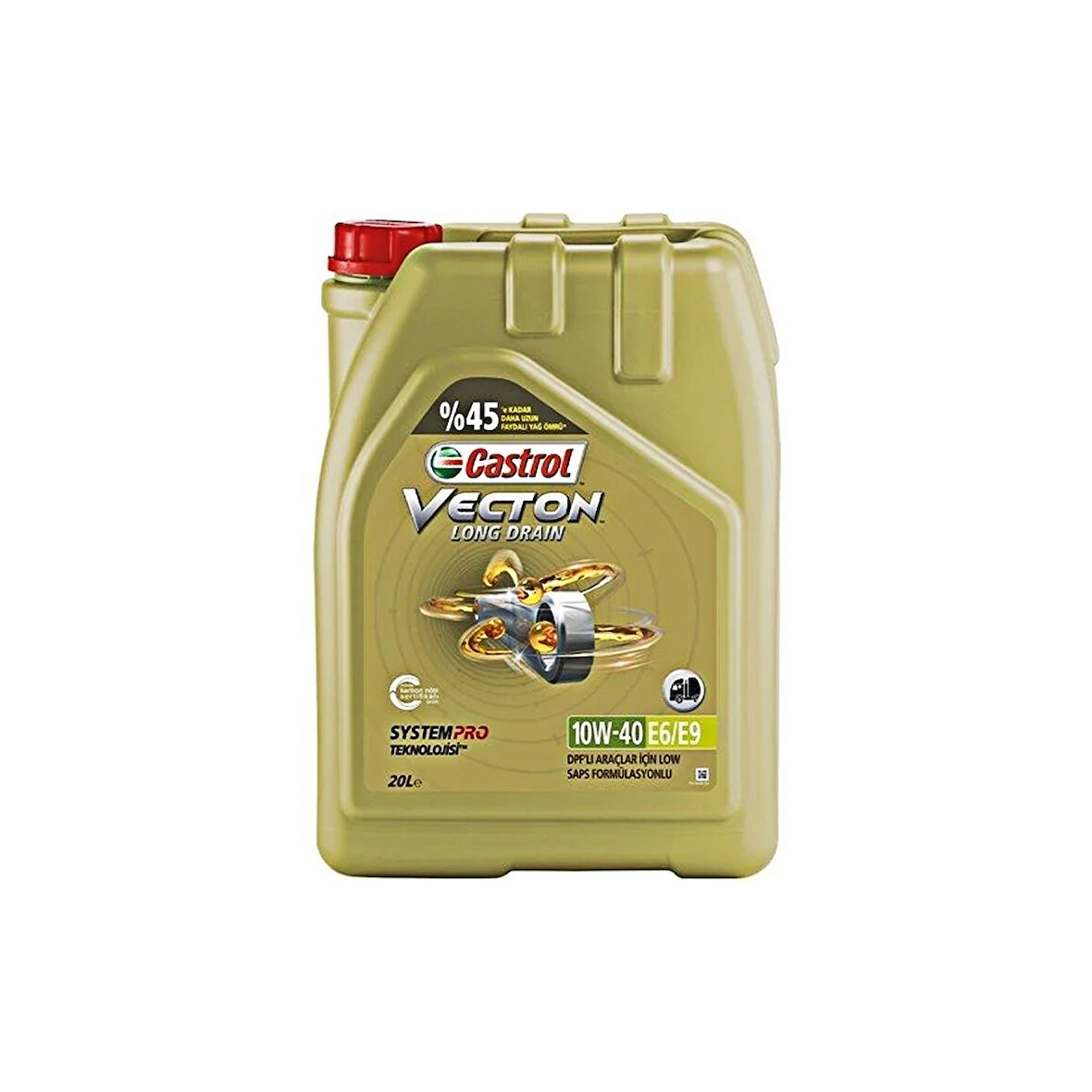 Castrol Vecton Lng Drain 10W-40 E6/E9 20 Litre Motor Yağı