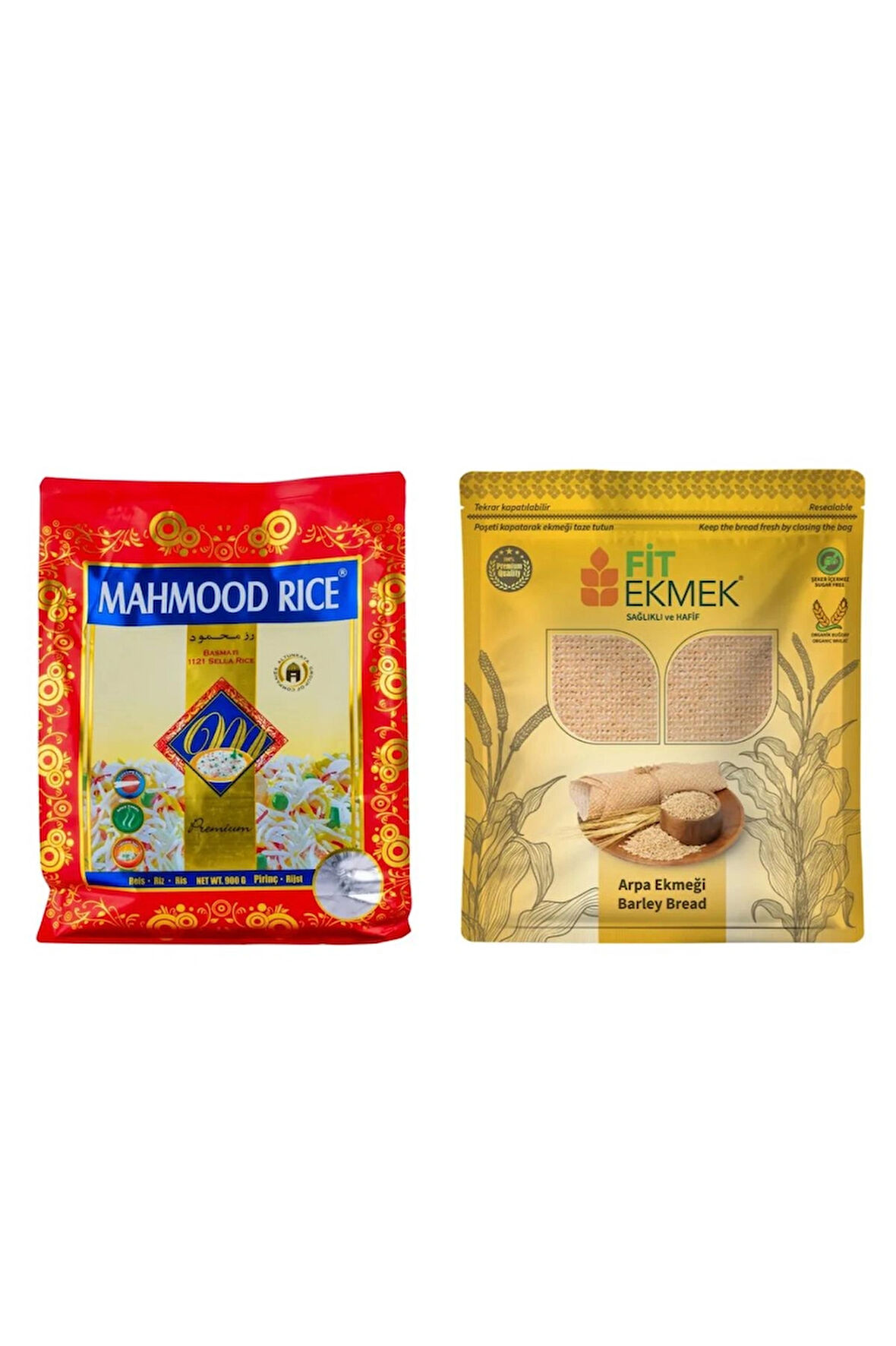 Mahmood Rıce 1121 Basmati Pirinç 900 gr ve Arpa Lavaş Ekmeği 300gr