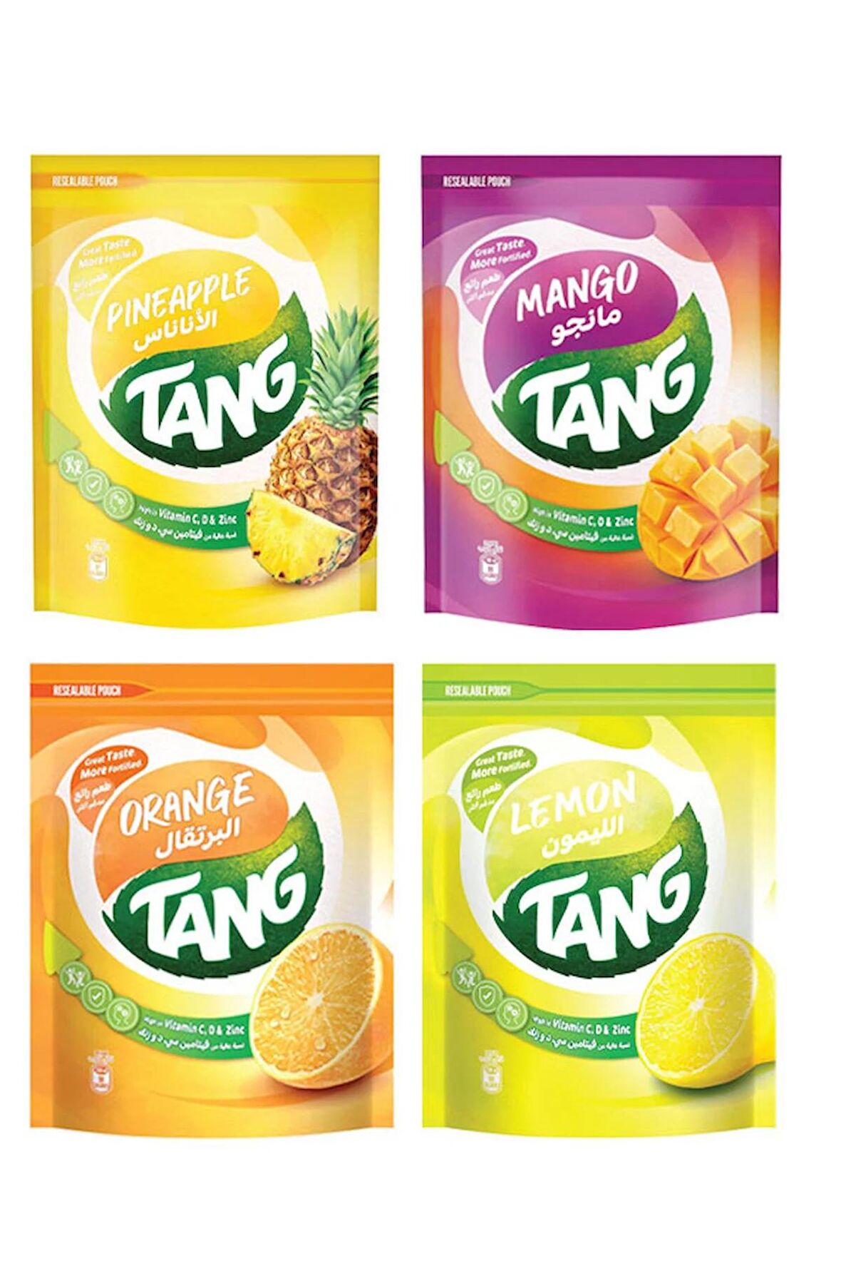 TANG PORTAKAL, LİMON, ANANAS VE MANGO AROMALI TOZ İÇEÇEK MEYVE SUYU 375 GR