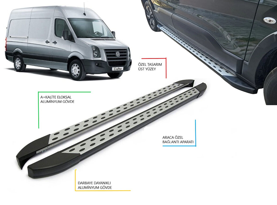 CRAFTER KISA ŞASE NOKTALI YAN BASAMAK 2006-2017