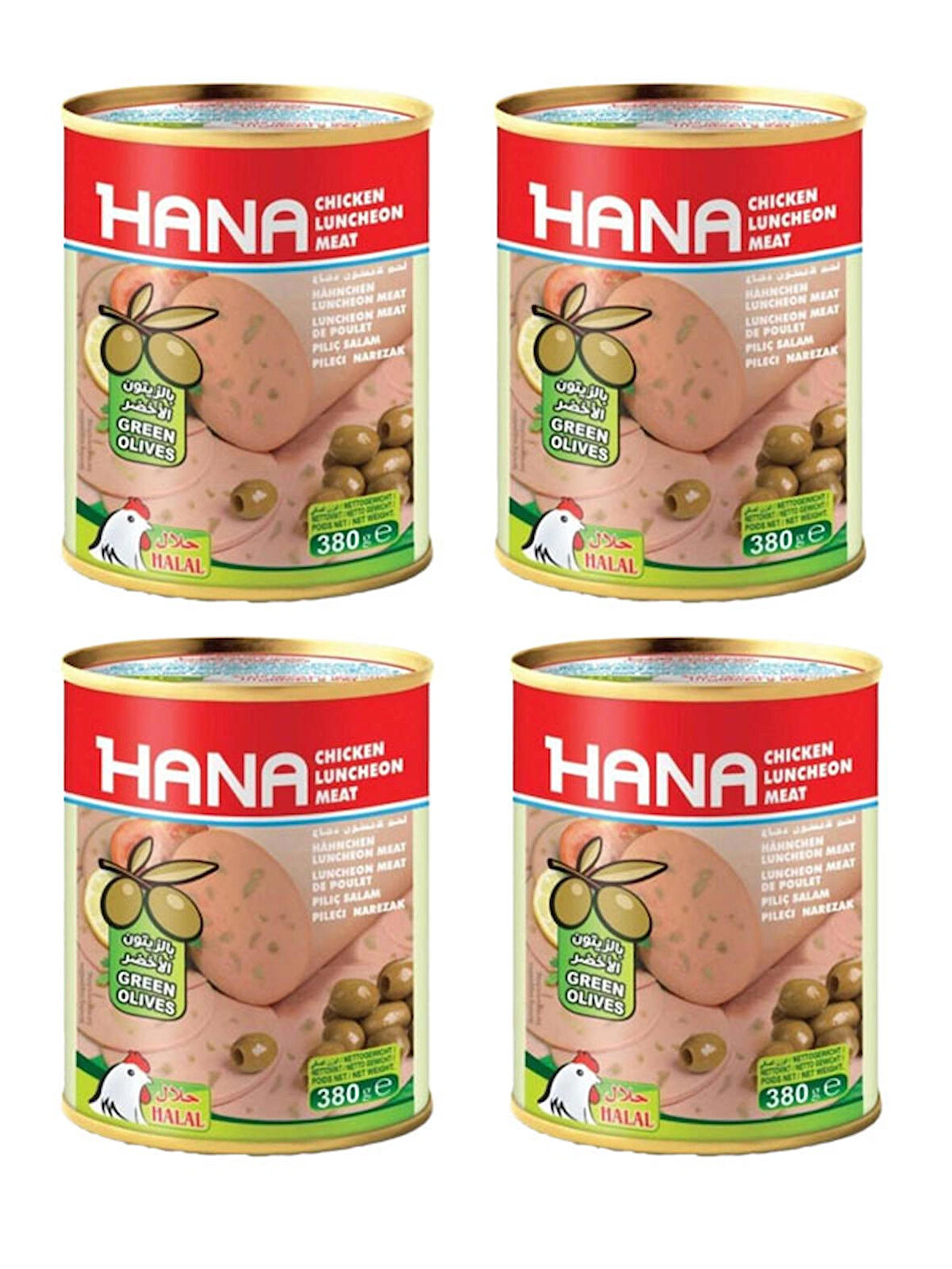 Hana Zeytinli Salam 380 Gr X4 Adet