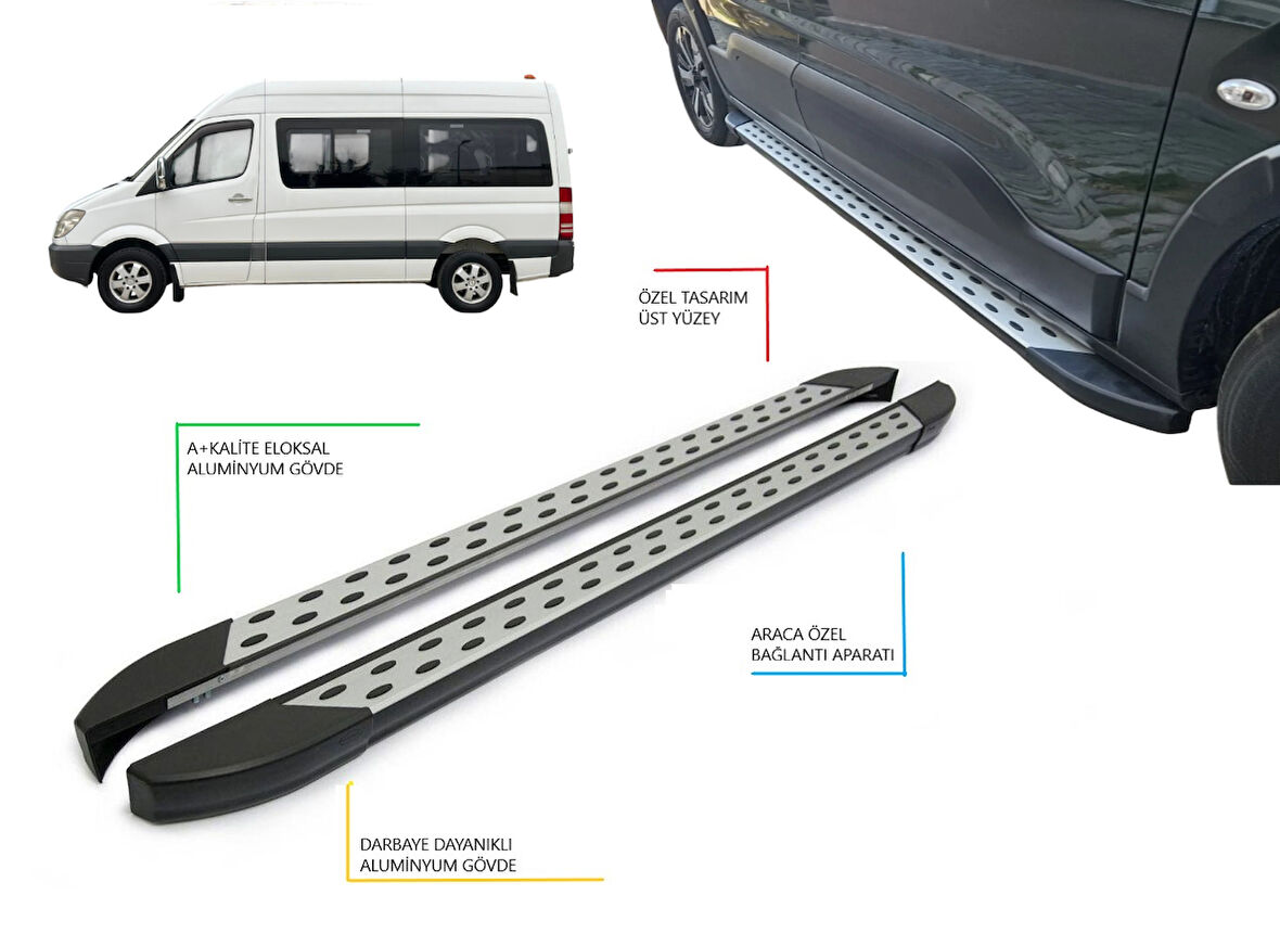 SPRİNTER W906 KISA ŞASE NOKTALI YAN BASAMAK 2007-2017