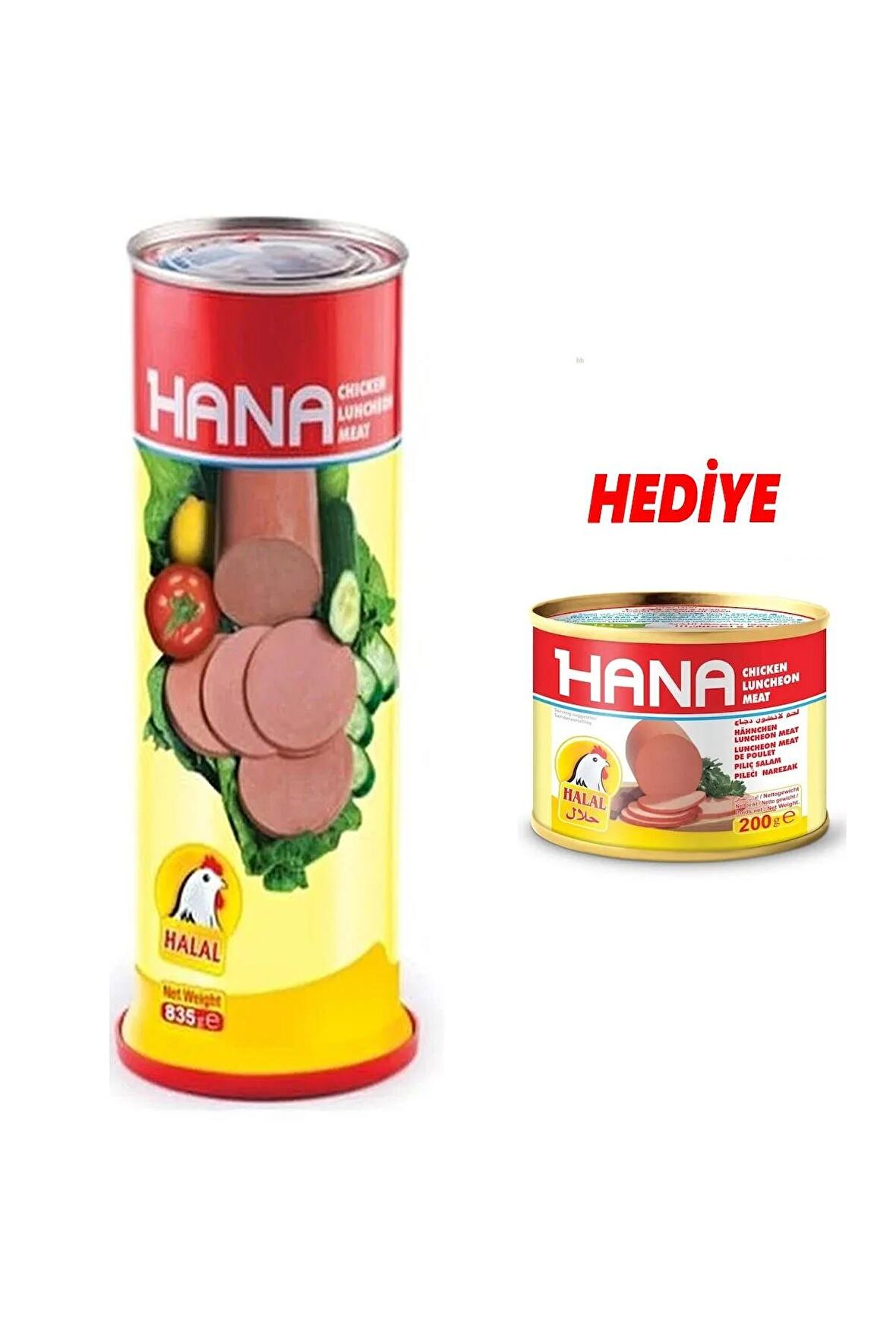 Hana Konserve Salam 835 G + Hana Konserve Salam 200 G