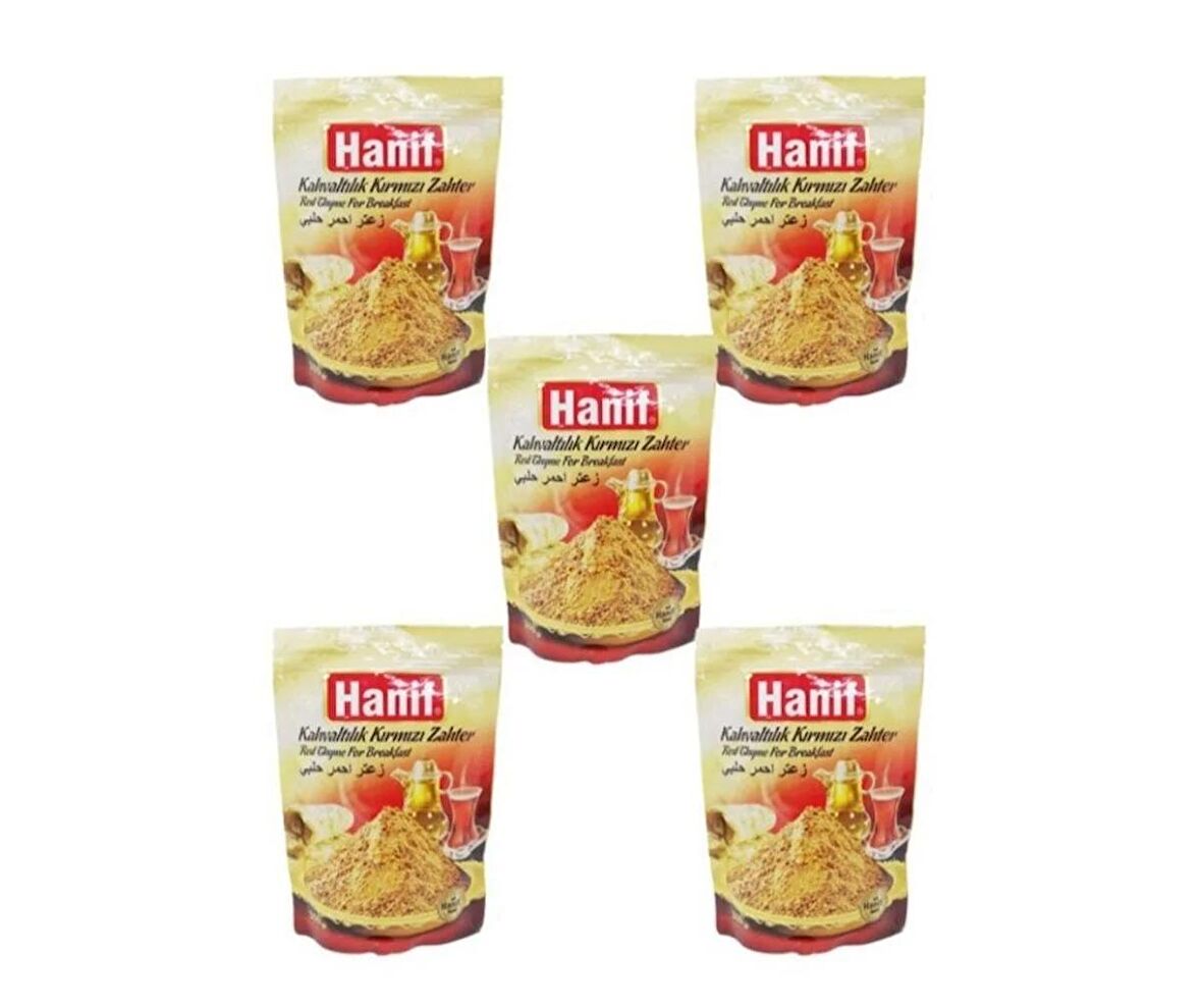 Hanıf Kahvaltılık Kırmızı  Zahter 5 x 300 G