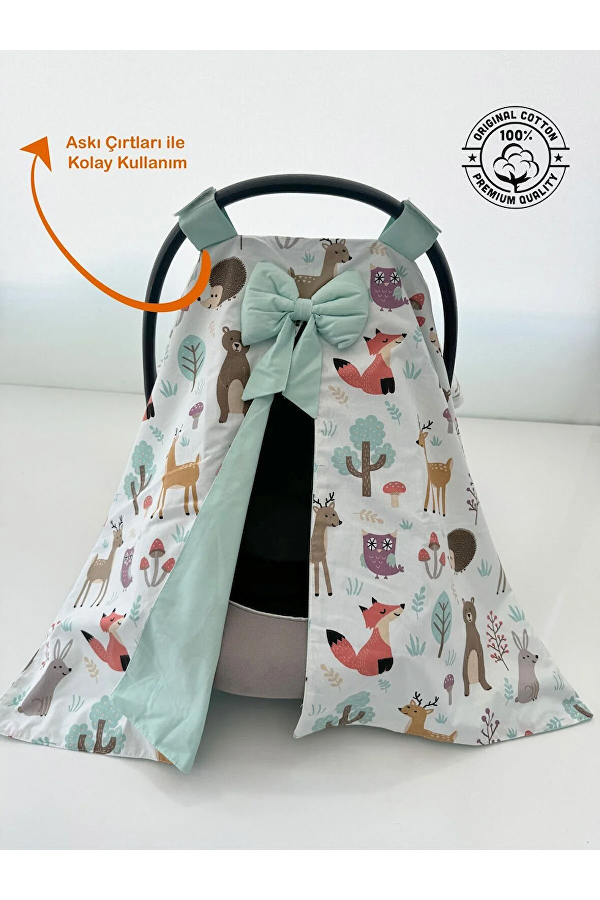 Sevimli Orman Tasarım Puset Örtüsü