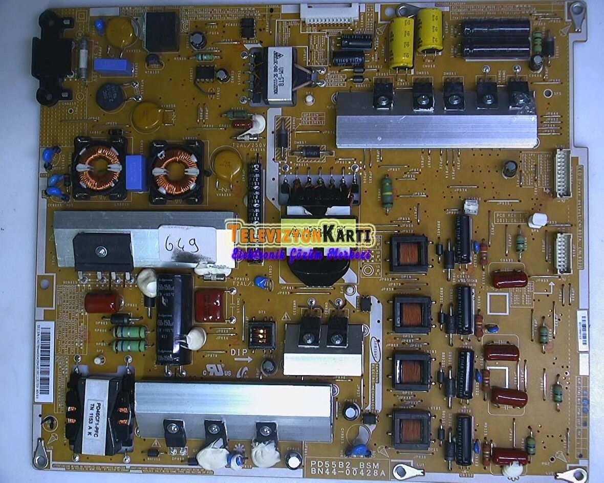 BN44-00428A, PD55B2_BSM, Samsung UE55D7000, SAMSUNG UE55D8000, UE55D7090, Power Board, Besleme, LTJ550HQ02-V, Samsung