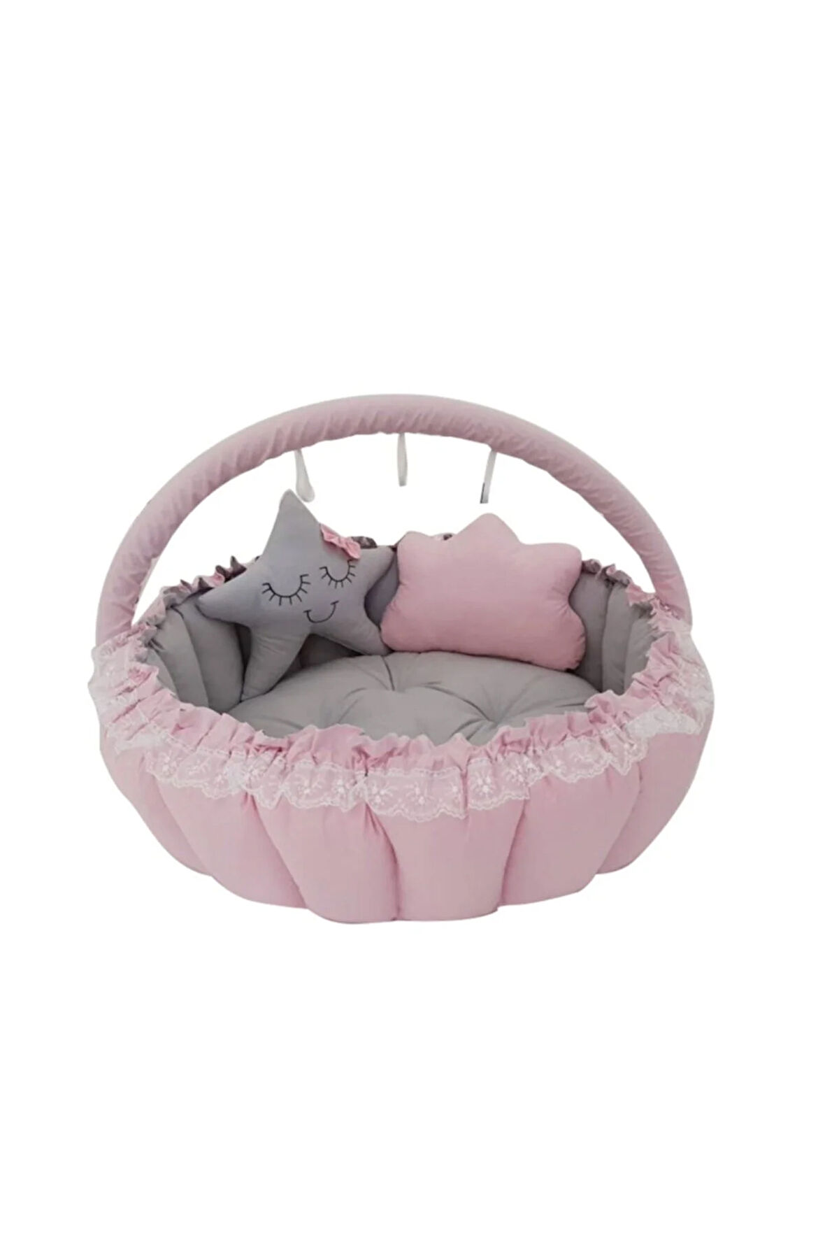 Pembe Renk Babynest Oyun Minderi Açılır Kapanır Oyun Yuvası