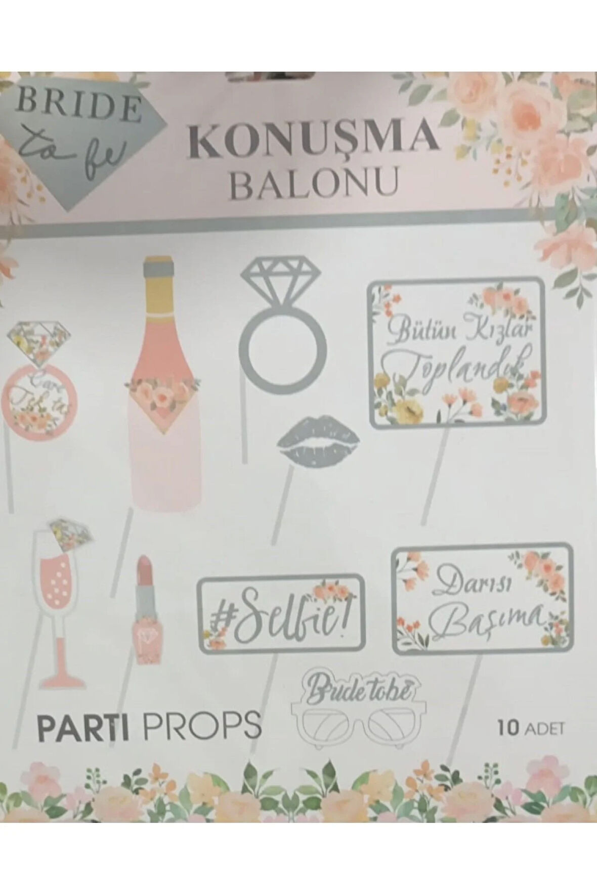 BRİDE KONUŞMA BALONU 10 LU