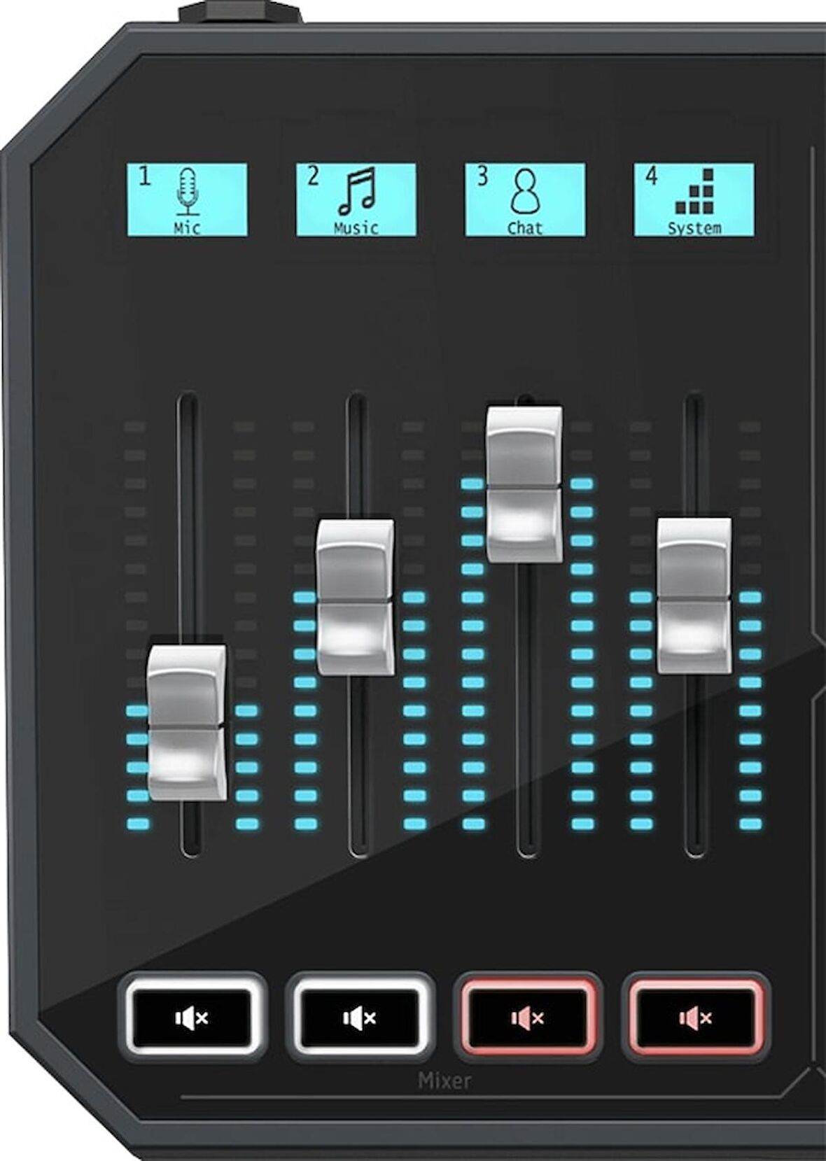 Tc Helicon GO XLR 4-Kanallı Mikser, Motorlu Fader'lar, Ses Tahtası ve Vokal Efektlerle Devrim Yaratan Çevrimiçi Yayıncı Platformu