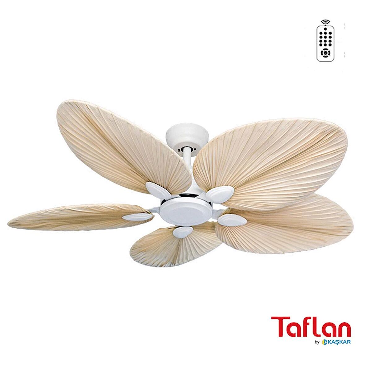 Kaşkar-Taflan T52045 Beyaz Uzaktan Kumandalı Tavan Vantilatörü