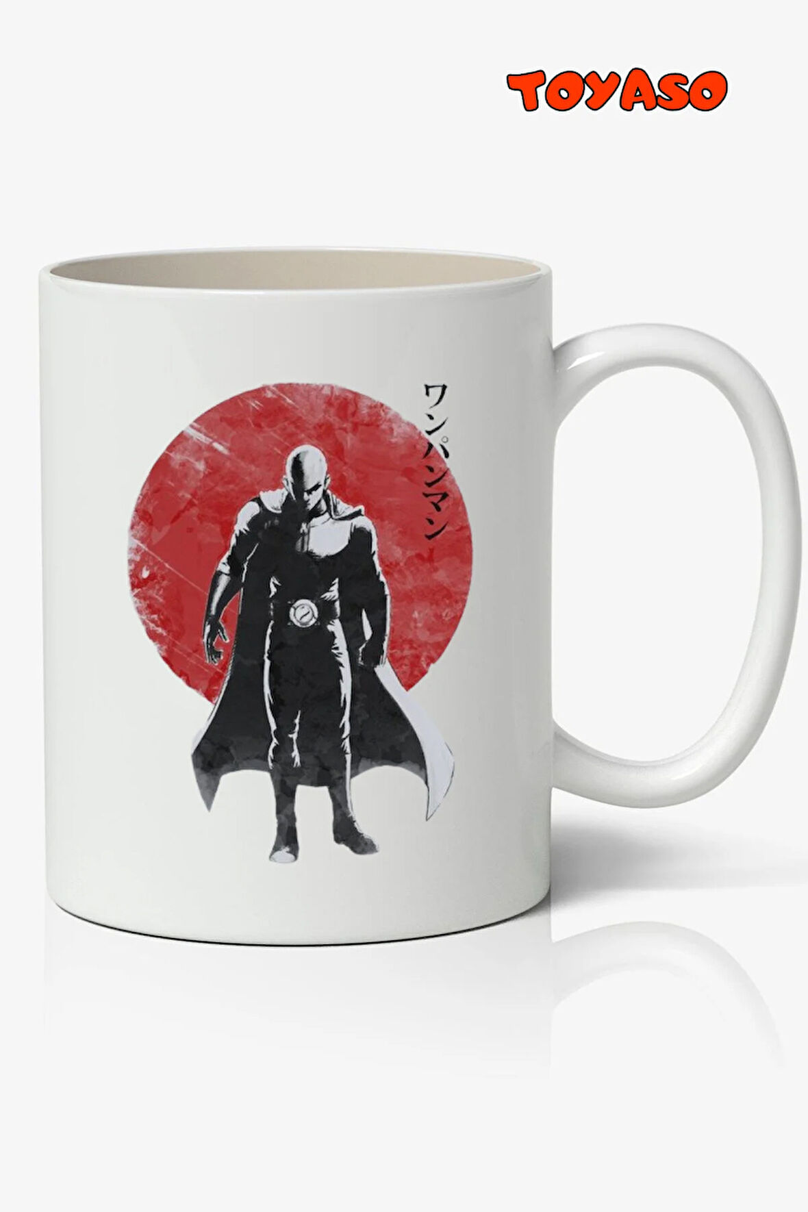 One Punch Man - Saitama Anime Temalı Beyaz Kupa Bardak Sevgiliye Arkadaşa Hediye